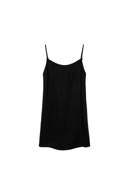 Mini Cupro Dress - Space Black Mini Cupro Dress - Space Black
