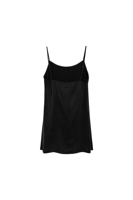 Mini Cupro Dress - Space Black Mini Cupro Dress - Space Black