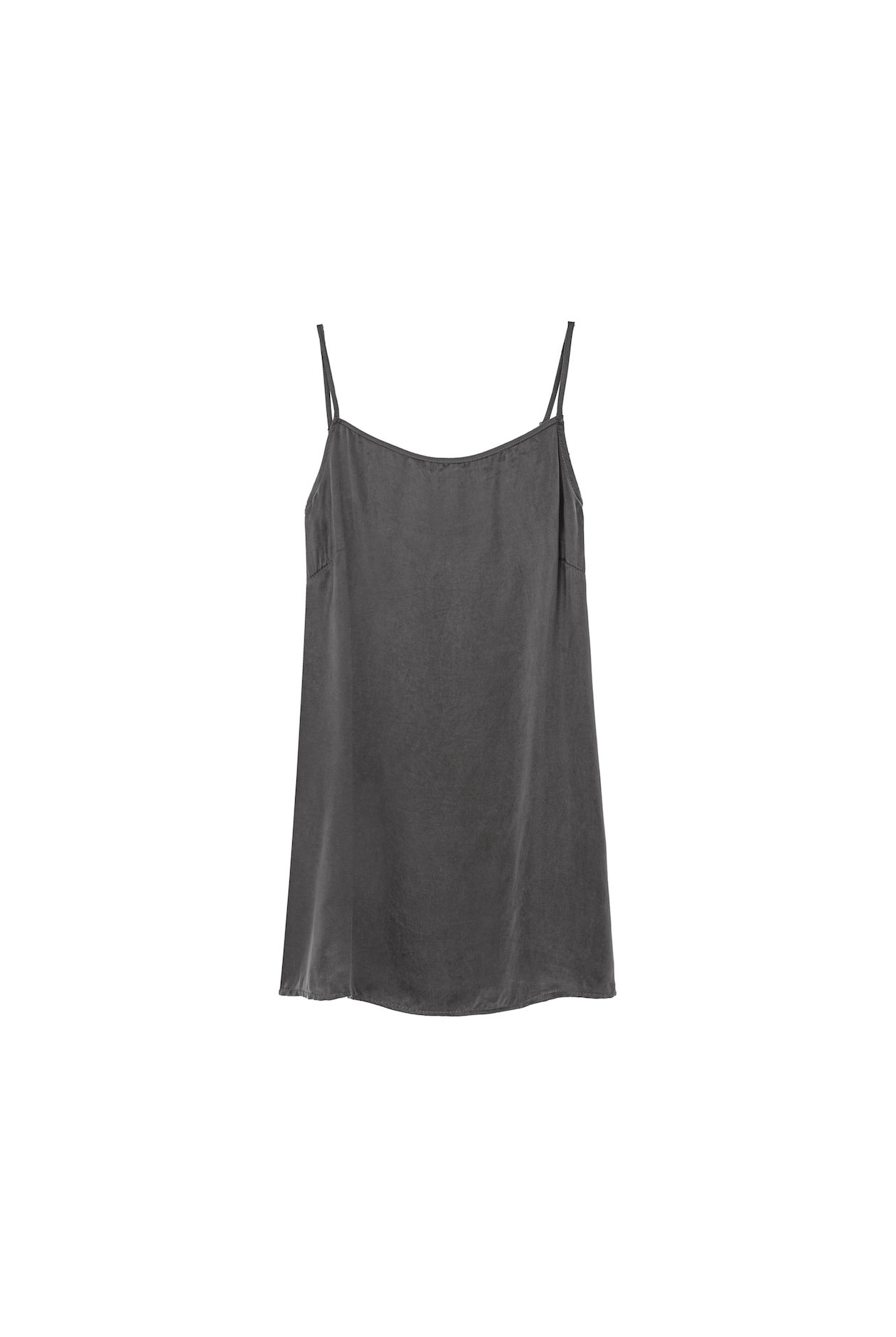 Mini Cupro Dress - Stone Grey