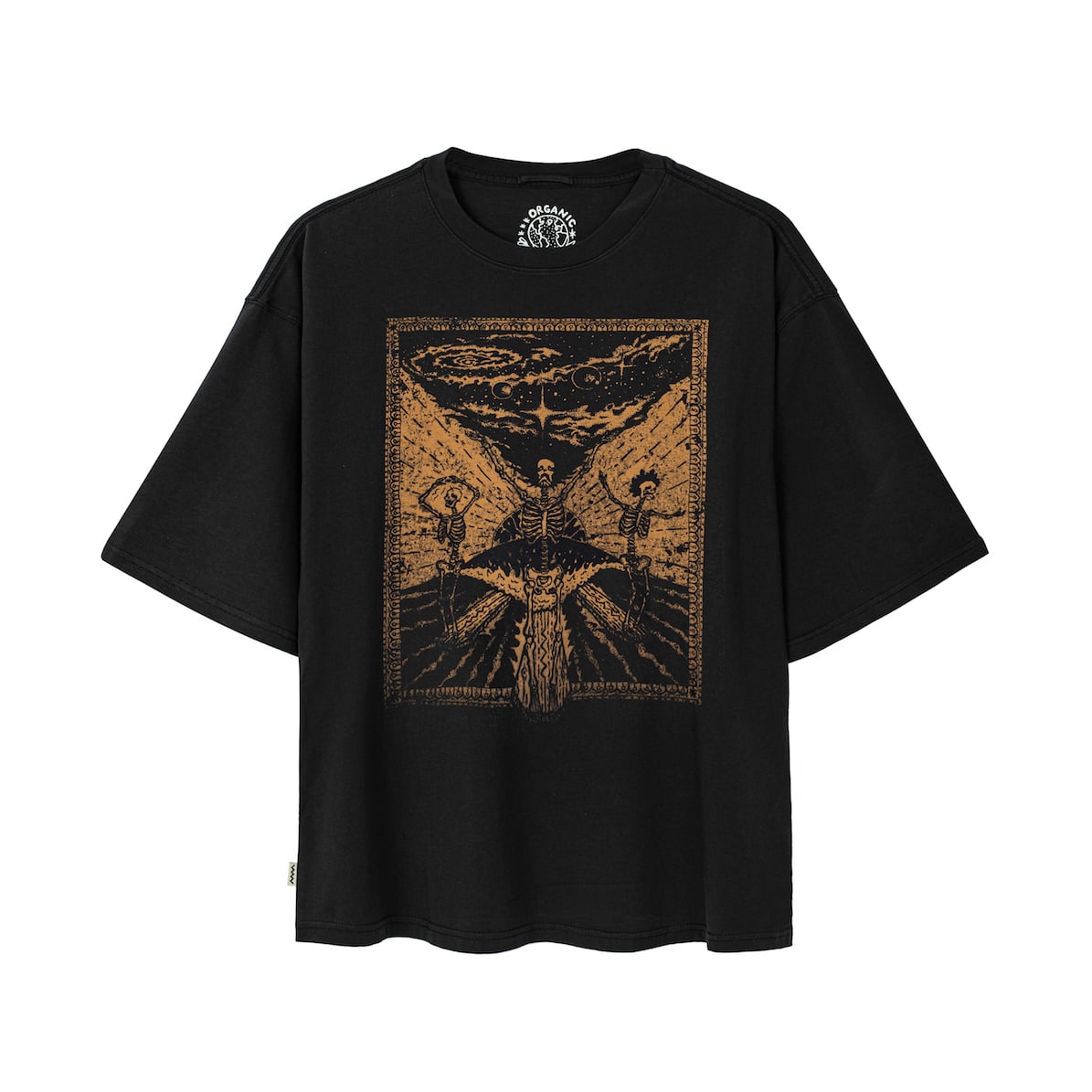 Danse Macabre Box Tee - Acid Black