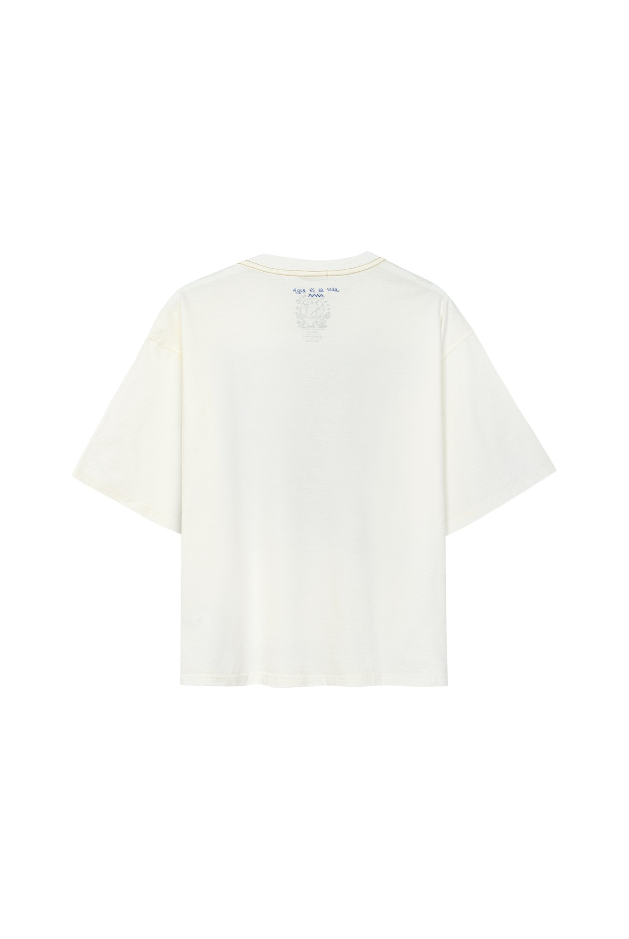Aqua Box Tee - Vintage White