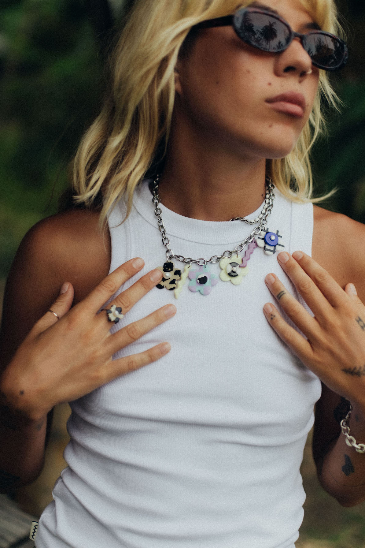 GLINA X SRF Flower Power Necklace GLINA X SRF Flower Power Necklace