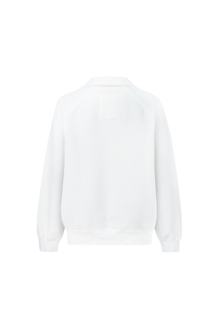 Surf Square Polo Sweat - Vintage White Surf Square Polo Sweat - Vintage White