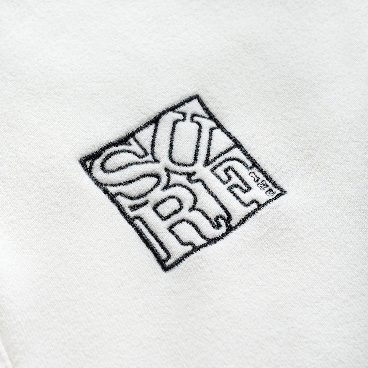 Surf Square Polo Sweat - Vintage White