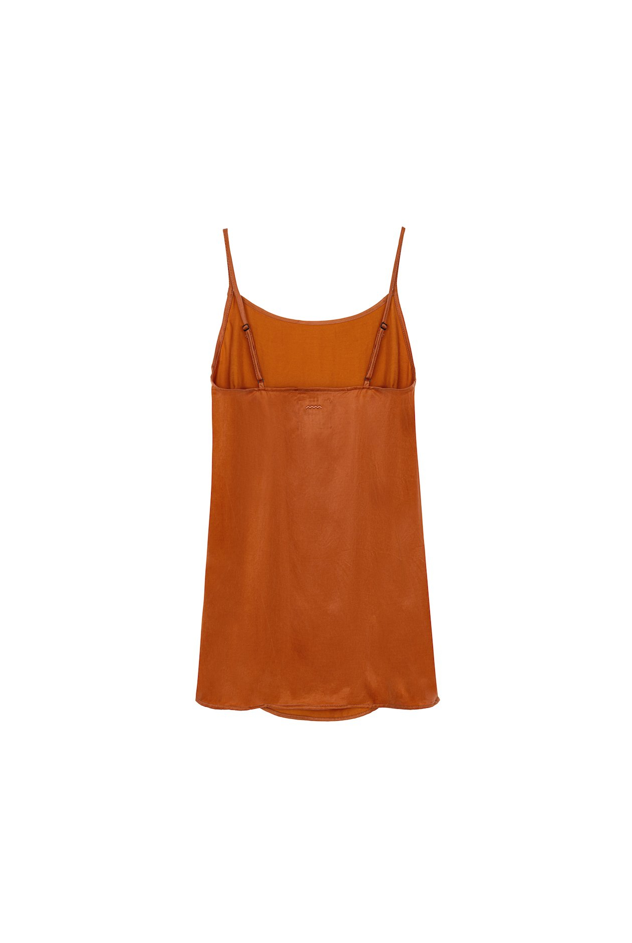 Mini Cupro Dress - Copper