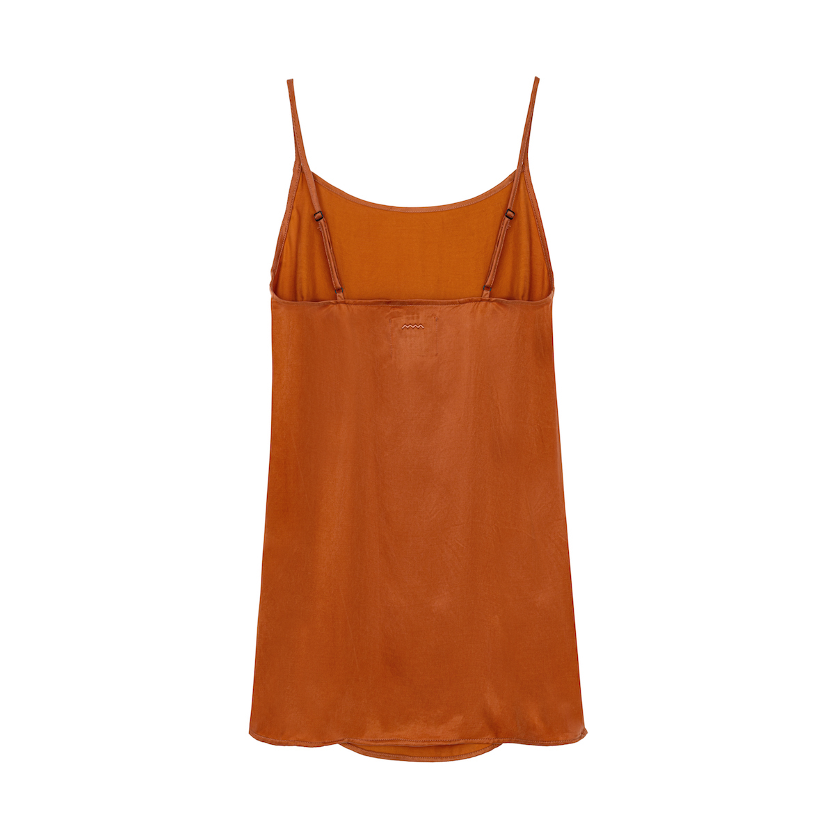 Mini Cupro Dress - Copper