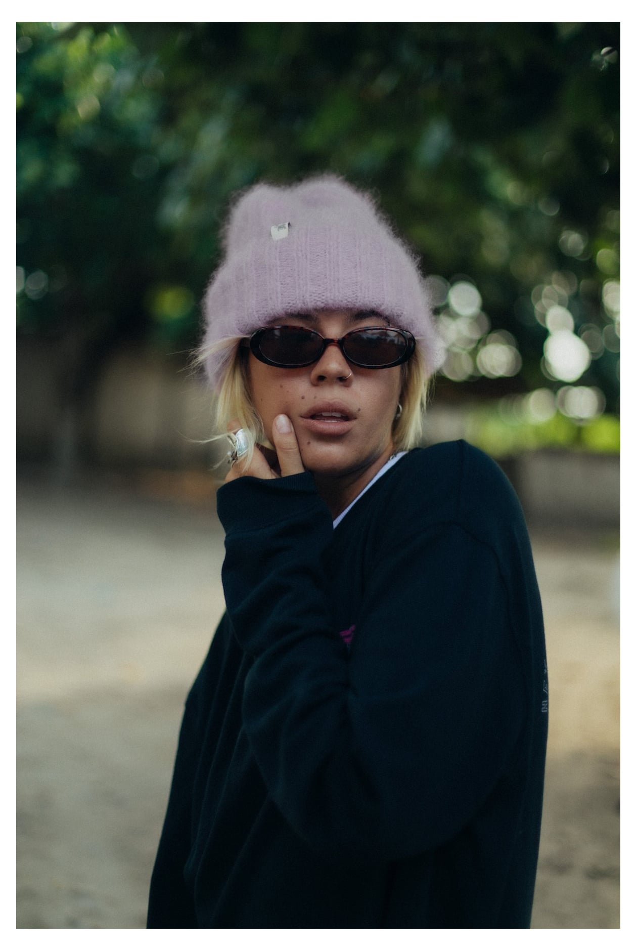 Olivia Little Tiger Beanie - Purple Haze