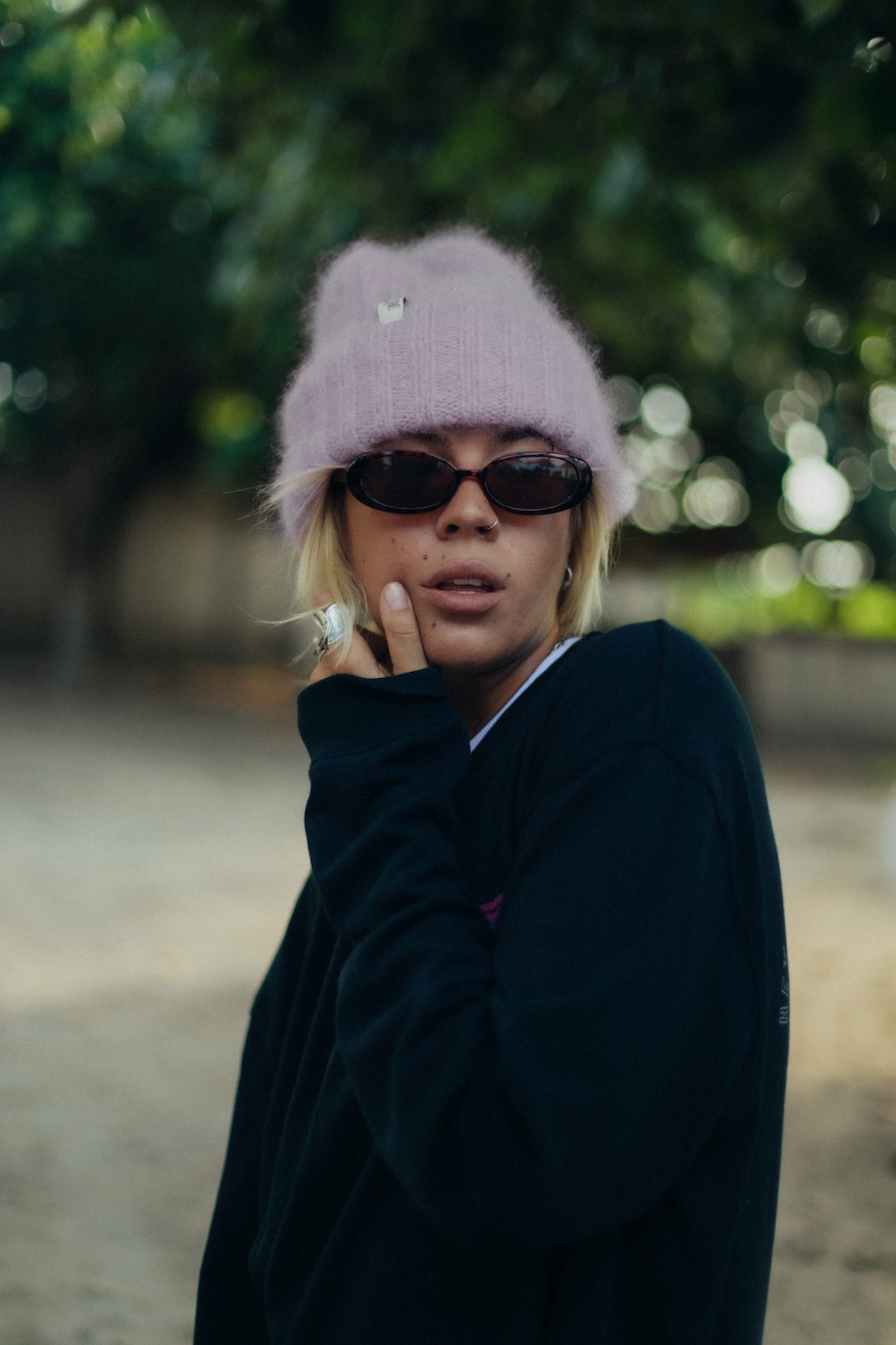 Olivia Little Tiger Beanie - Purple Haze