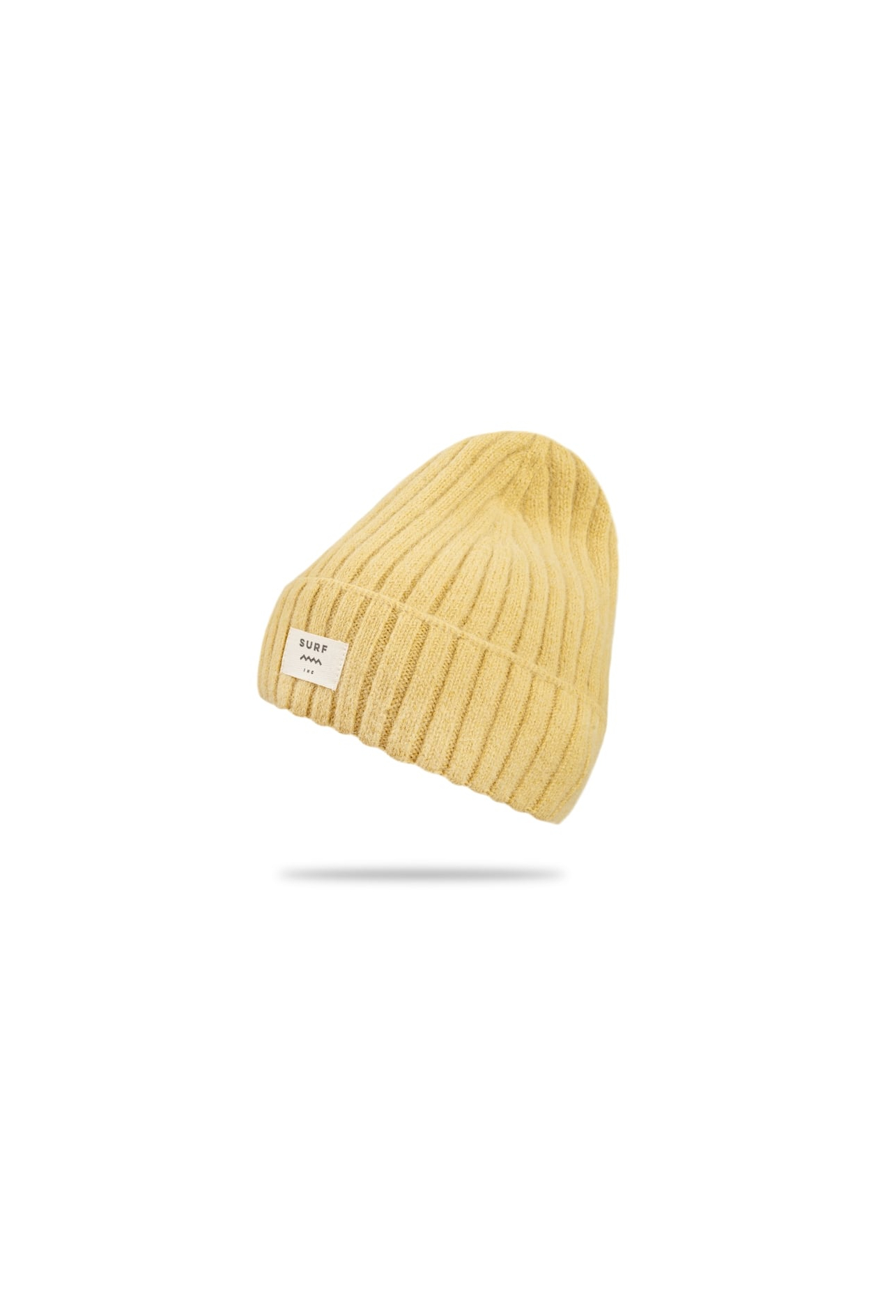Rib Fluffy Beanie - Mellow Yellow Rib Fluffy Beanie - Mellow Yellow