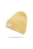 Rib Fluffy Beanie - Yellow Rib Fluffy Beanie - Yellow