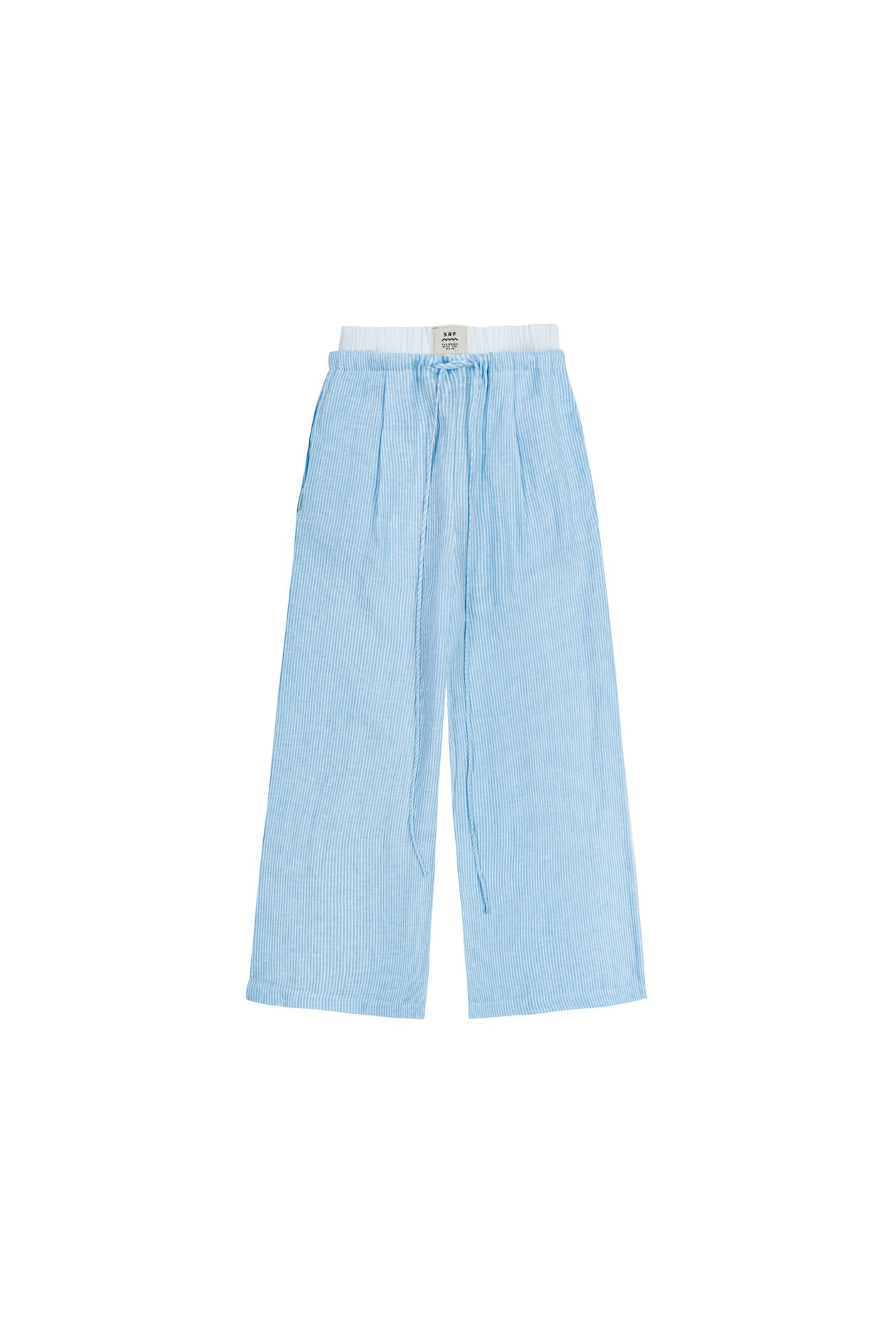Lazy Linen Pants - Light Blue