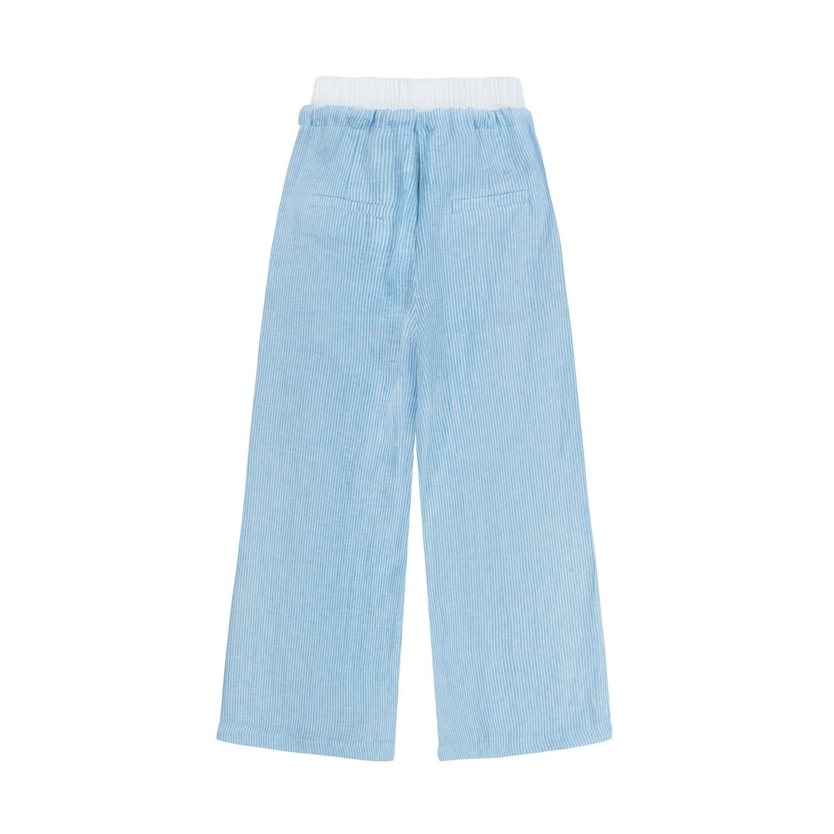 Lazy Linen Pants - Light Blue