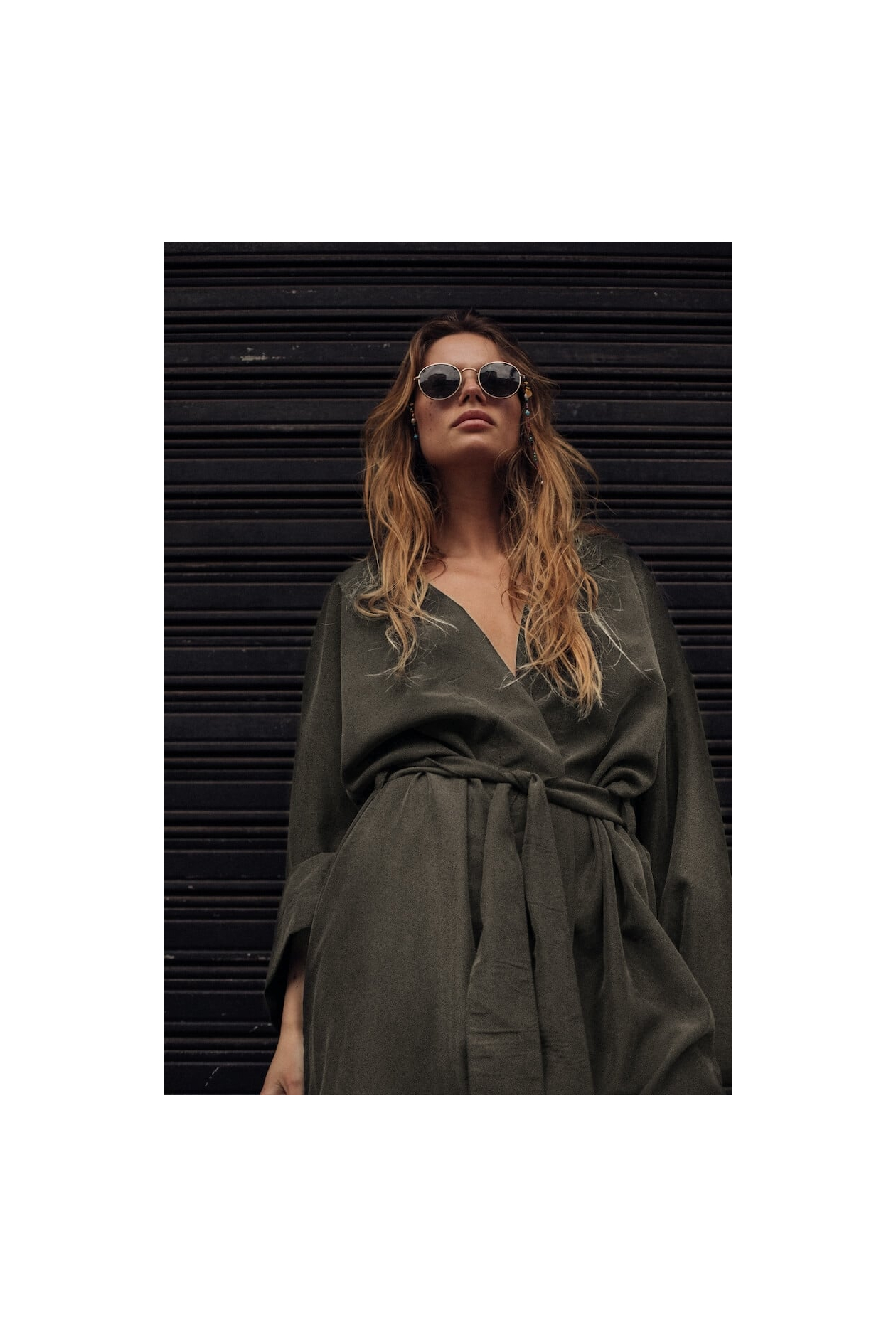 Kimono Dress - Olive