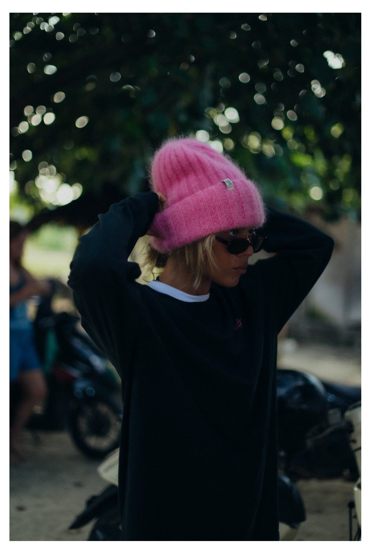 Olivia Little Tiger Beanie - Flamingo Olivia Little Tiger Beanie - Flamingo