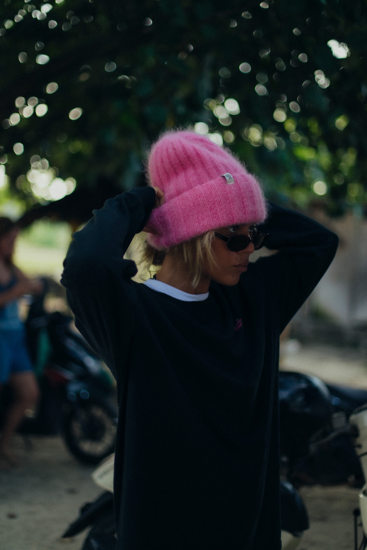 Olivia Little Tiger Beanie - Flamingo