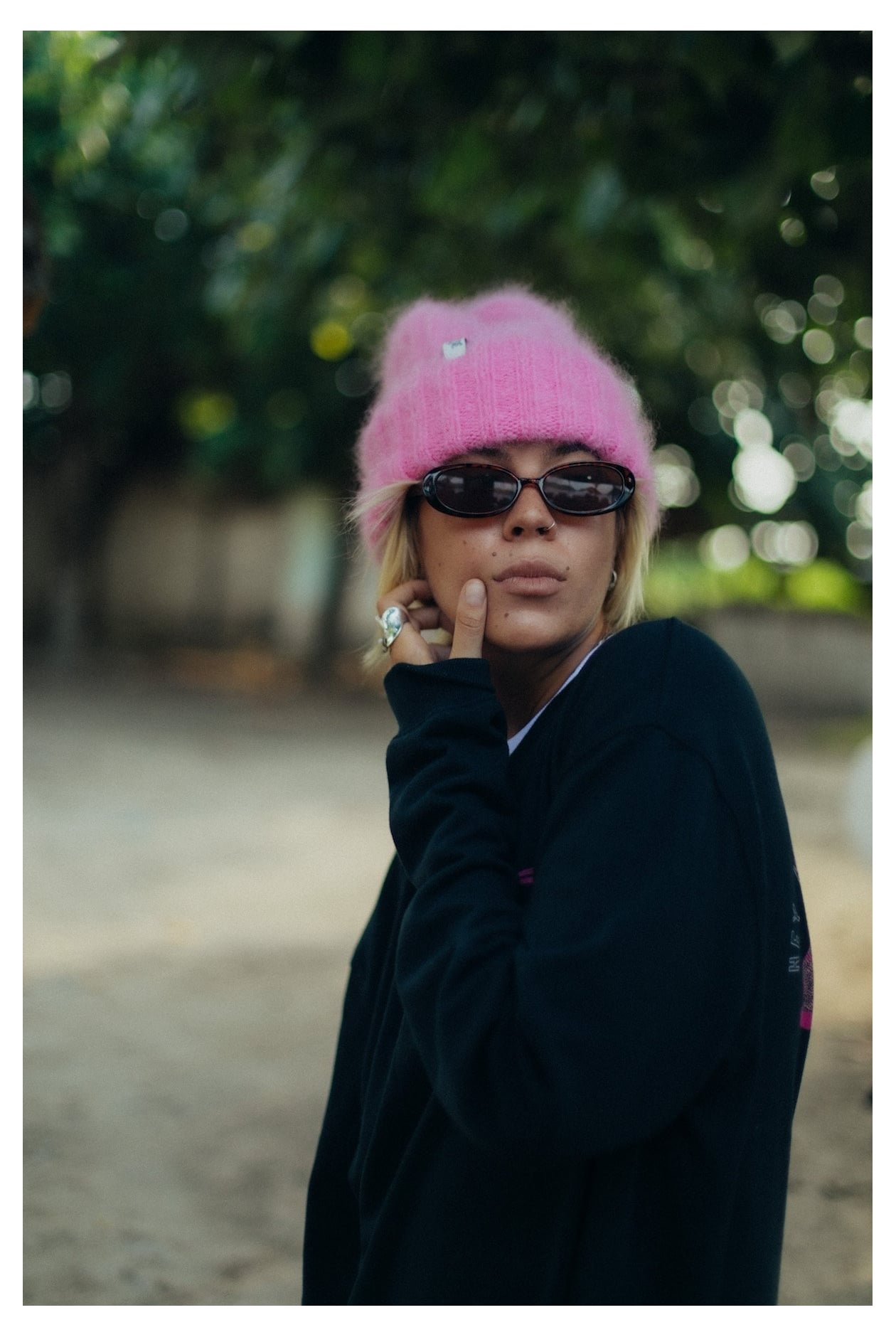 Olivia Little Tiger Beanie - Flamingo Olivia Little Tiger Beanie - Flamingo