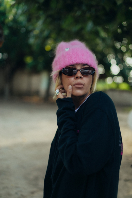 Olivia Little Tiger Beanie - Flamingo Olivia Little Tiger Beanie - Flamingo