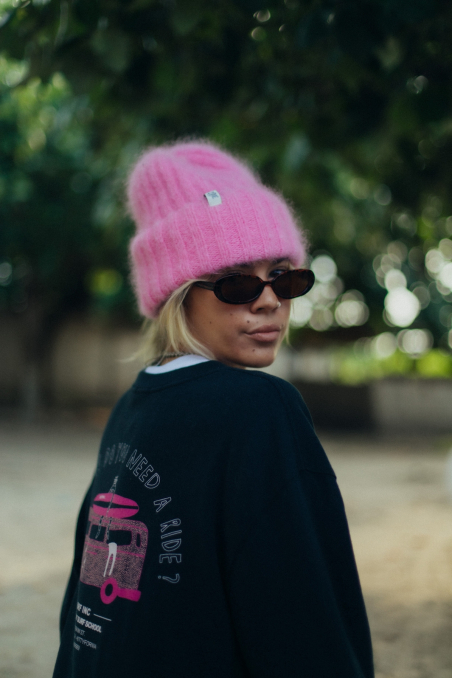 Olivia Little Tiger Beanie - Flamingo Olivia Little Tiger Beanie - Flamingo