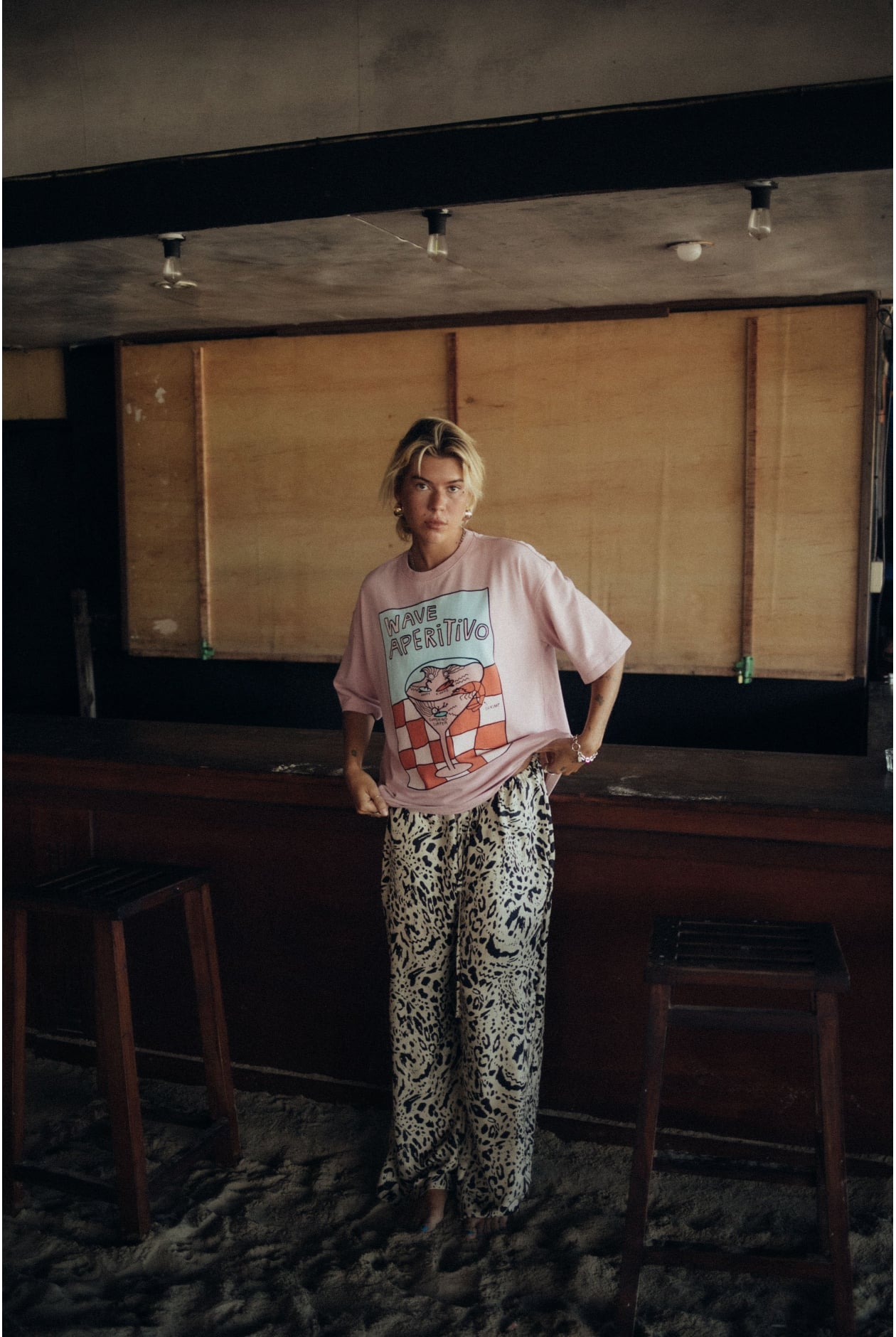 Animal Loose Pants - Silk Blend Animal Loose Pants - Silk Blend