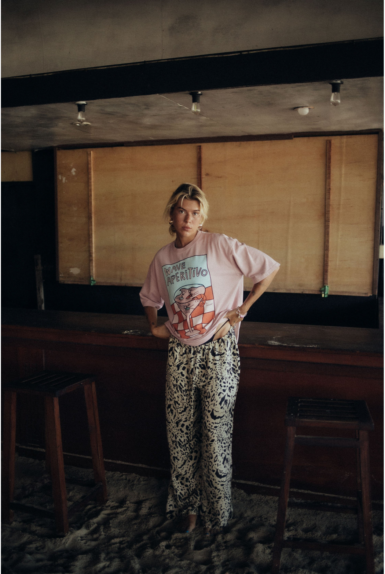 Animal Loose Pants - Silk Blend Animal Loose Pants - Silk Blend