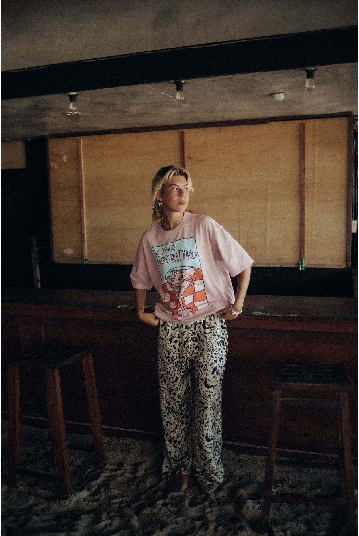 Animal Loose Pants - Silk Blend Animal Loose Pants - Silk Blend