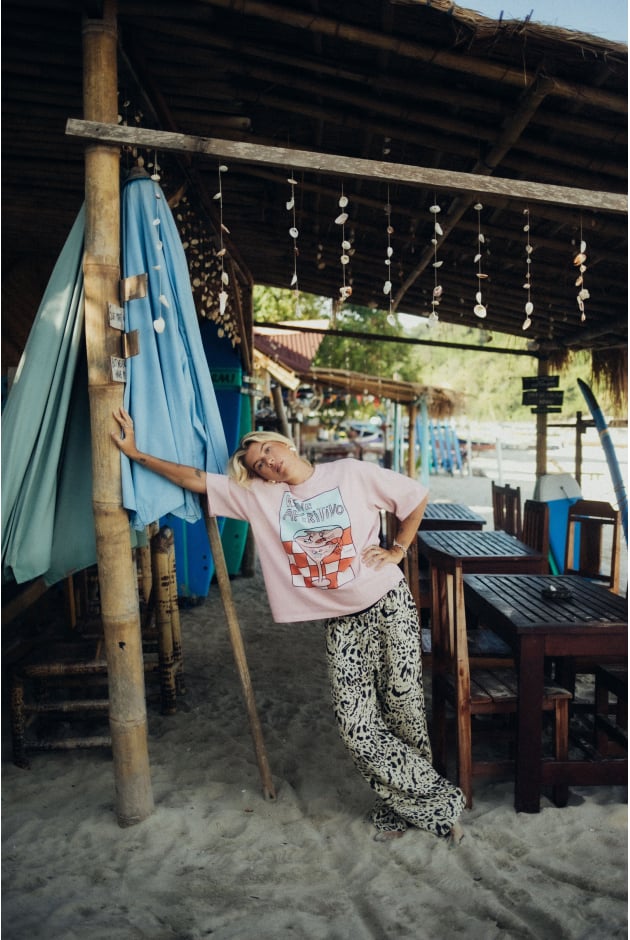 Animal Loose Pants - Silk Blend Animal Loose Pants - Silk Blend