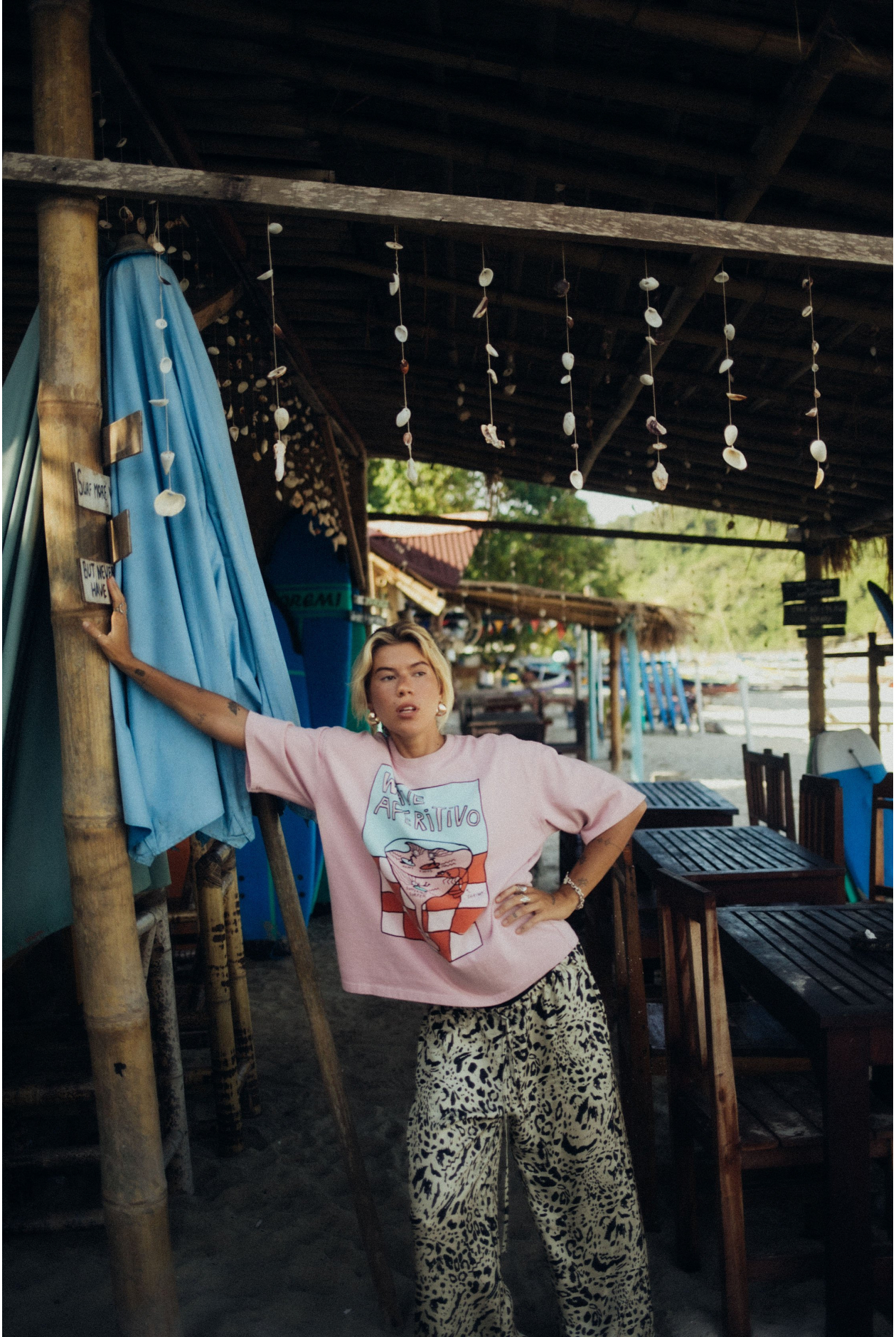 Animal Loose Pants - Silk Blend Animal Loose Pants - Silk Blend