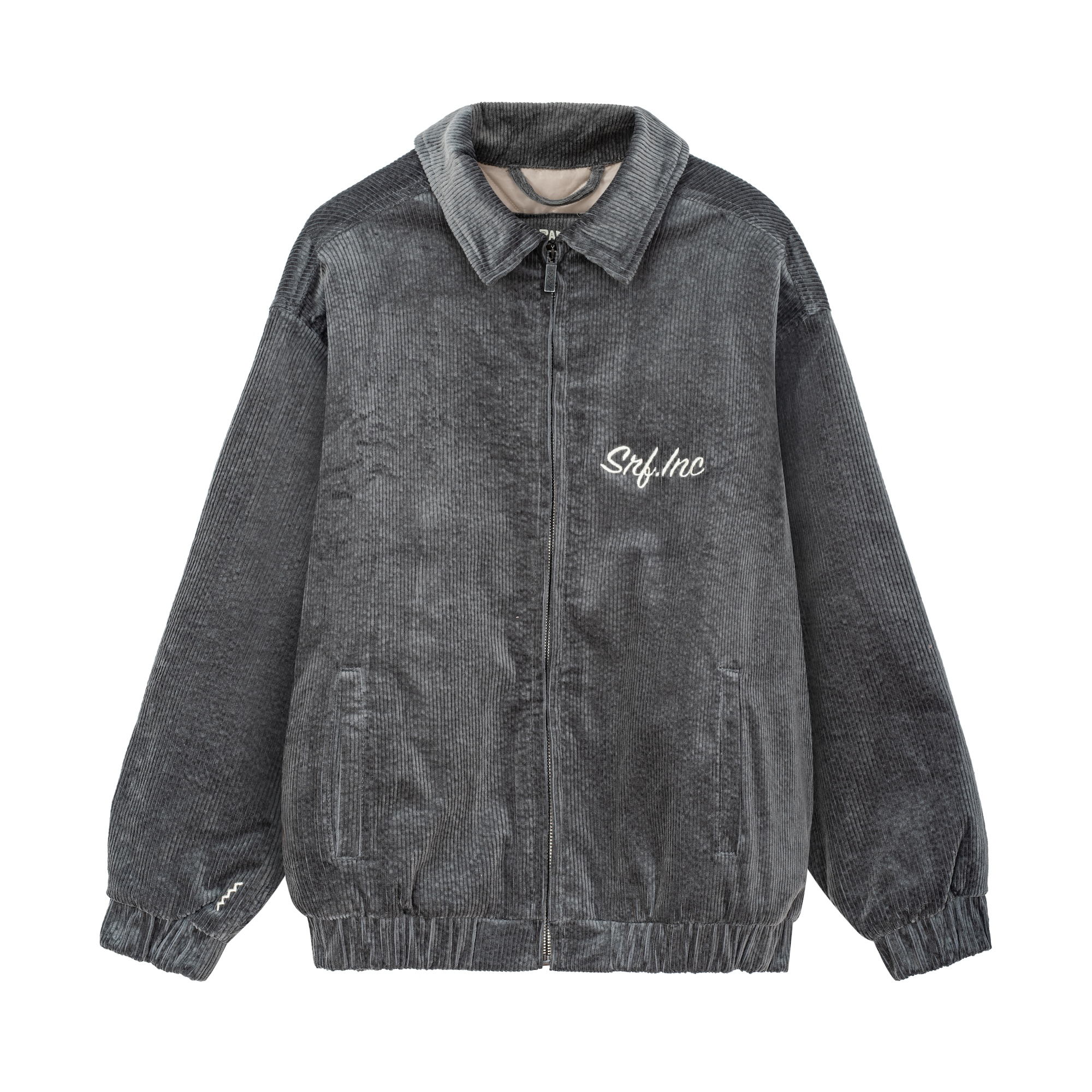 Cord Baseball Jacket - Greyhound Cord Baseball Jacket - Greyhound