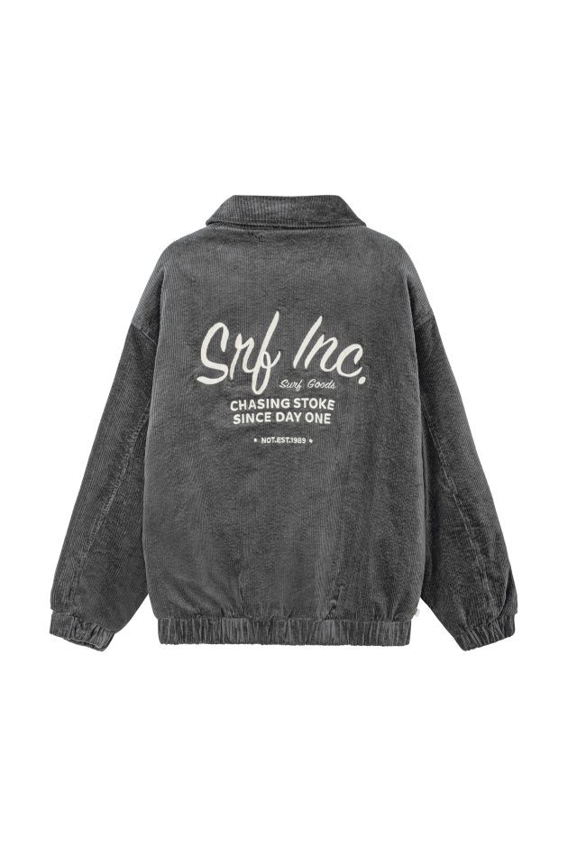 Cord Baseball Jacket - Greyhound Cord Baseball Jacket - Greyhound