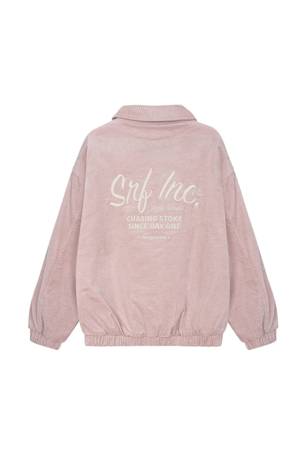 Cord Baseball Jacket - Pink Kush Cord Baseball Jacket - Pink Kush