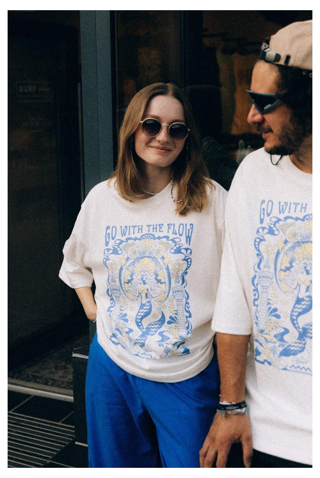 House Of Mermaids Box Tee - Vintage White House Of Mermaids Box Tee - Vintage White