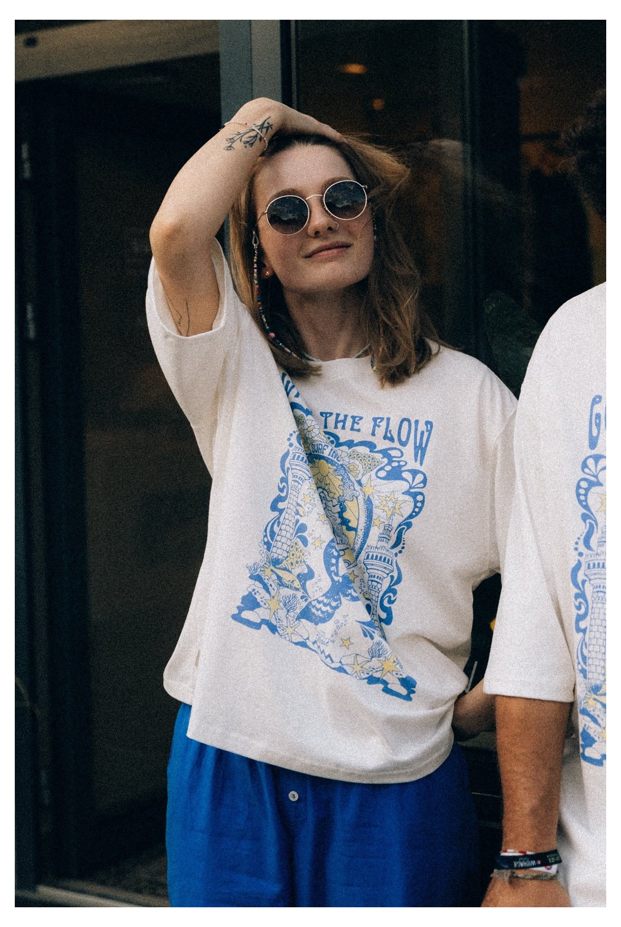 House Of Mermaids Box Tee - Vintage White House Of Mermaids Box Tee - Vintage White