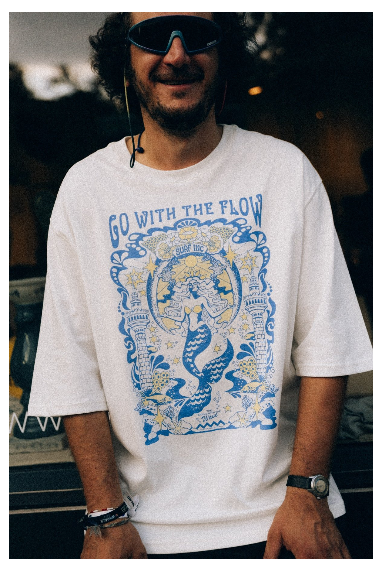 House Of Mermaids Box Tee - Vintage White