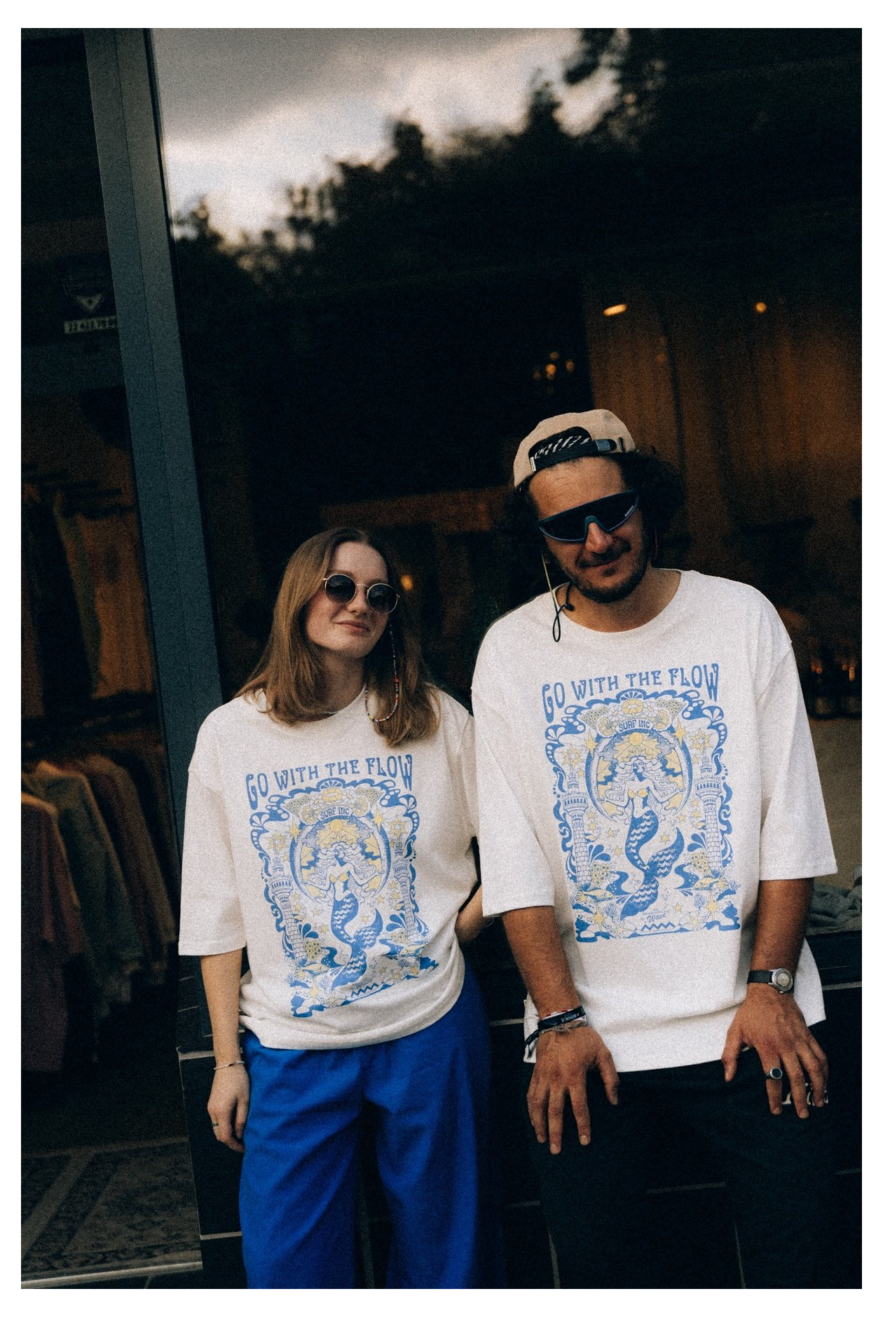 House Of Mermaids Box Tee - Vintage White