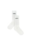 Grayscale Simple Wave Socks Threepack