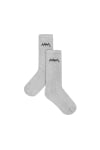 Grayscale Simple Wave Socks Threepack