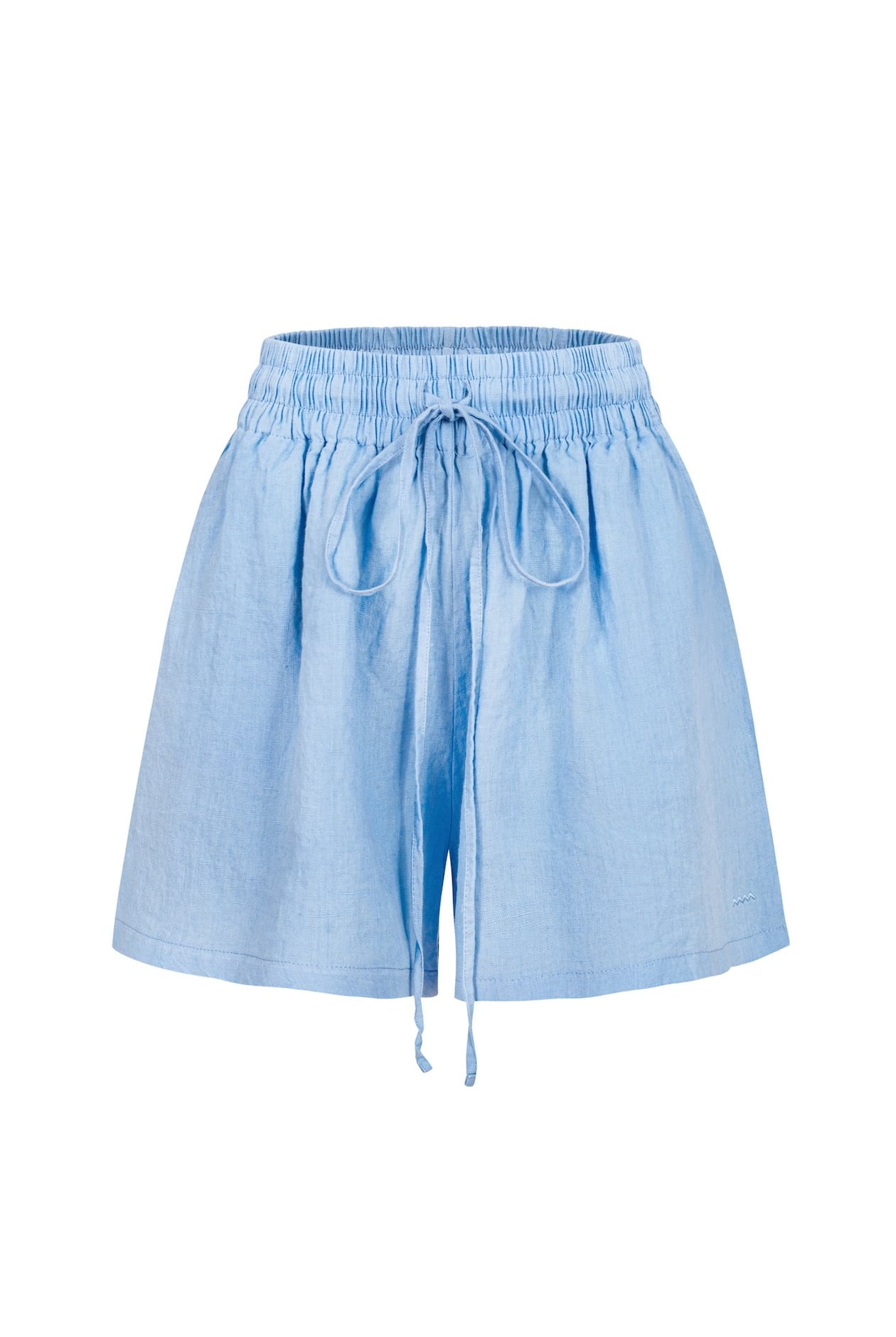 Nice Blue Linen Shorts