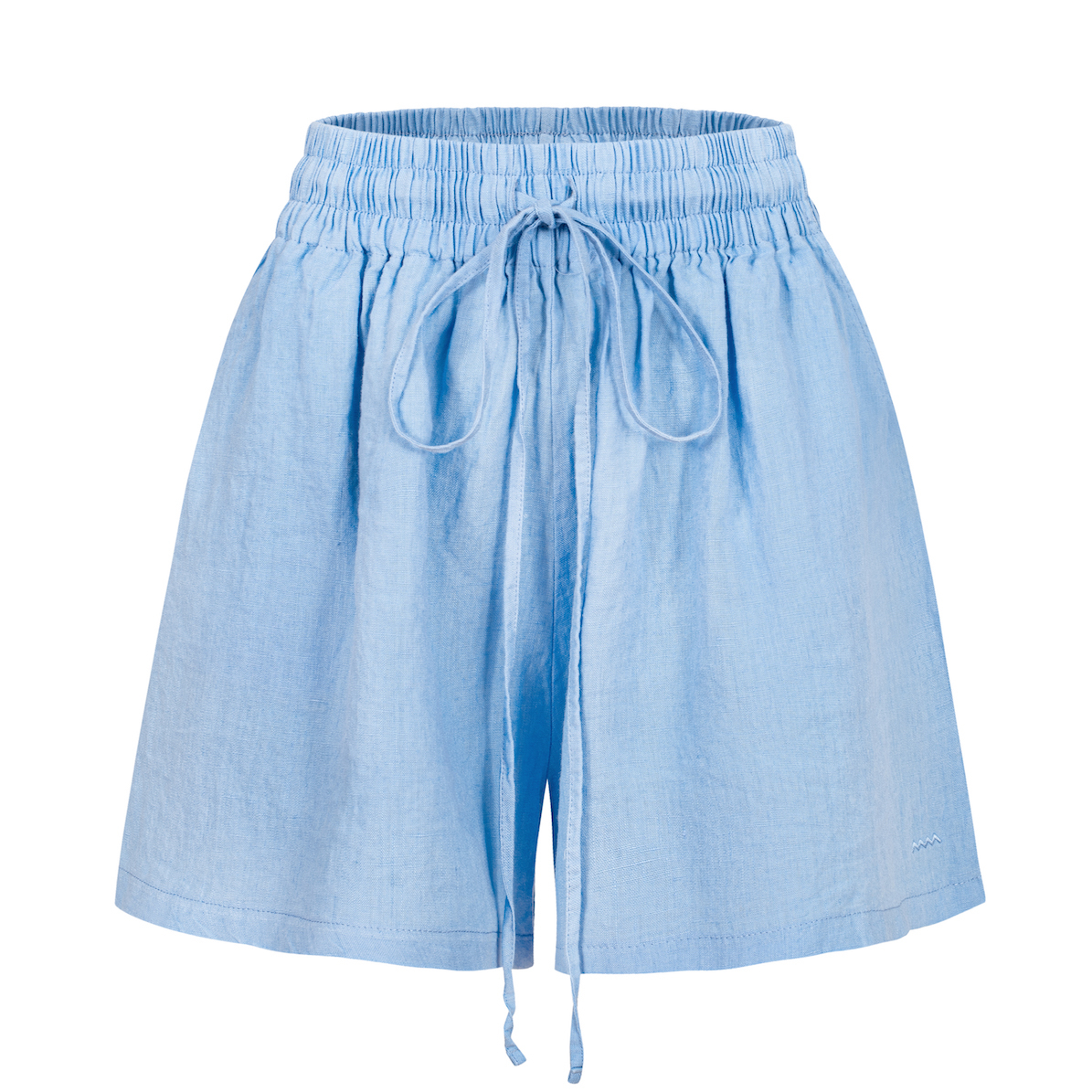 Nice Blue Linen Shorts