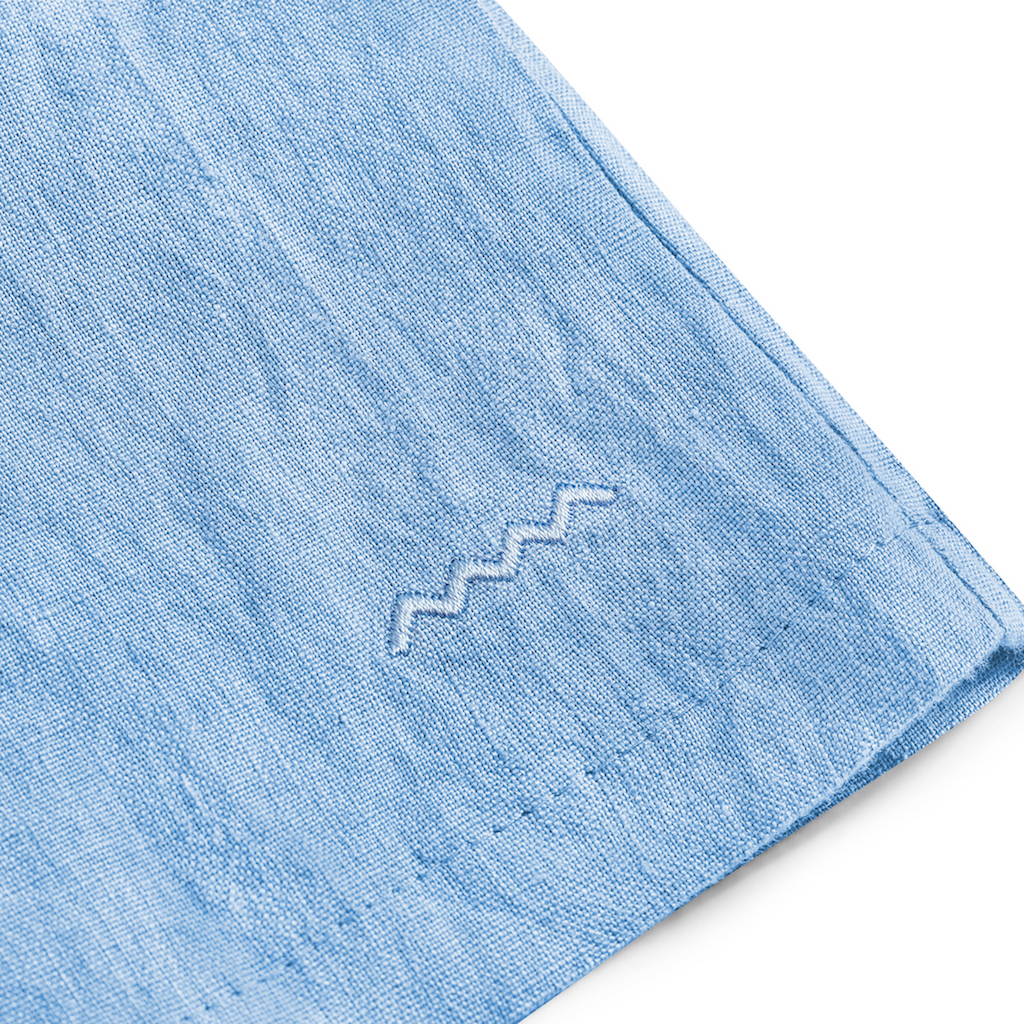 Nice Blue Linen Shorts