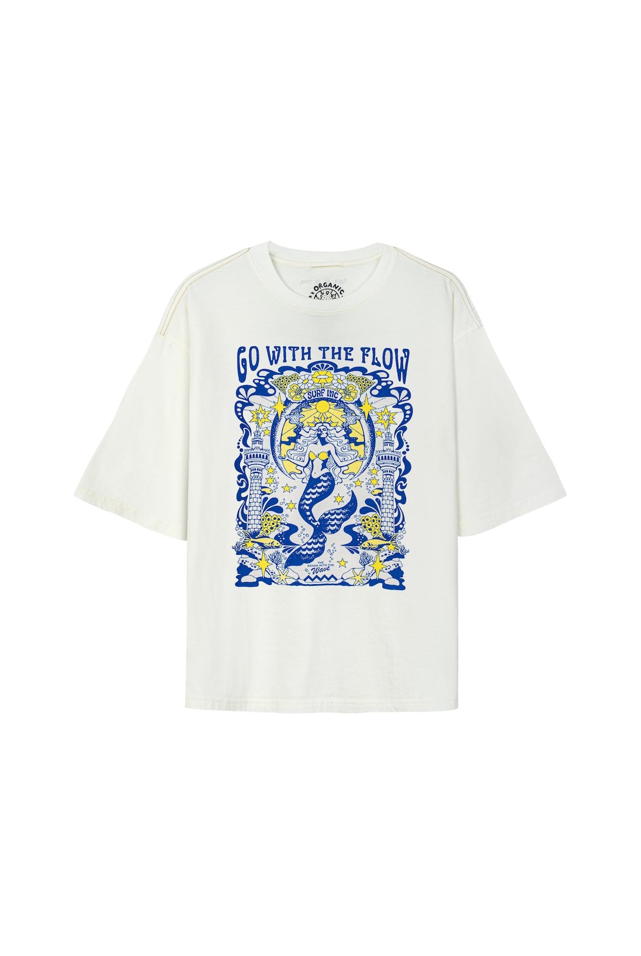 House Of Mermaids Box Tee - Vintage White
