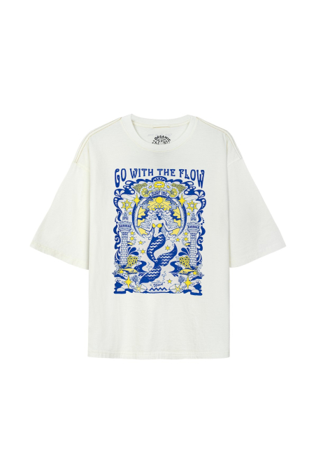 House Of Mermaids Box Tee - Vintage White House Of Mermaids Box Tee - Vintage White