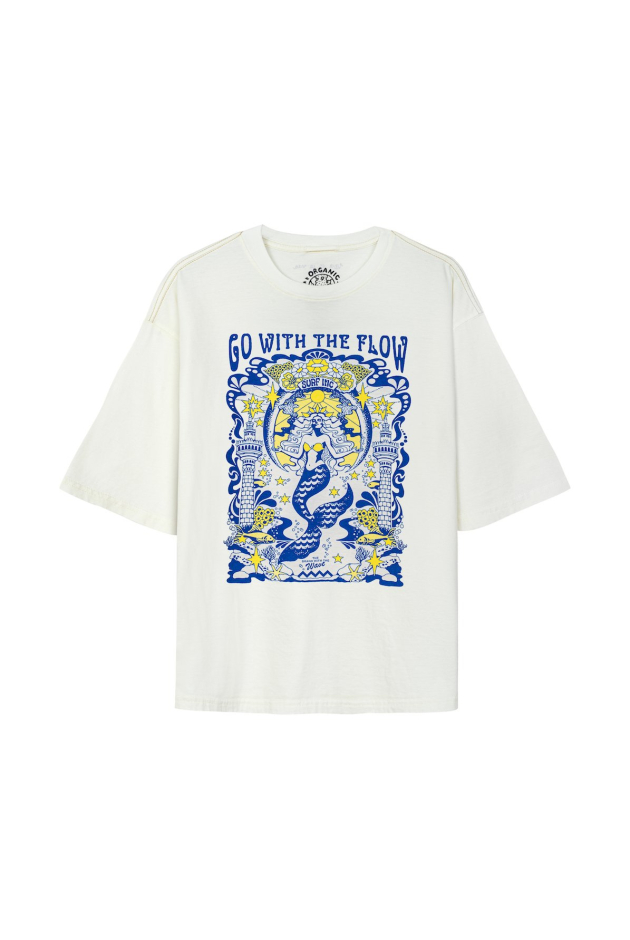 House Of Mermaids Box Tee - Vintage White House Of Mermaids Box Tee - Vintage White