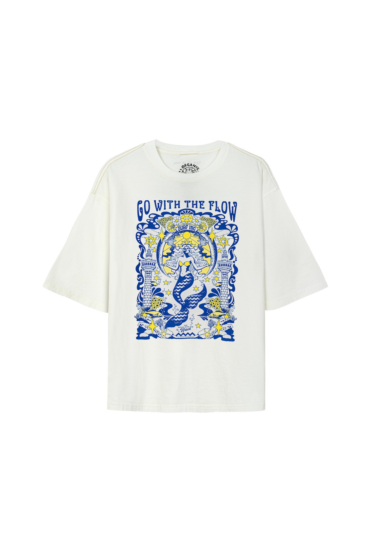 House Of Mermaids Box Tee - Vintage White House Of Mermaids Box Tee - Vintage White
