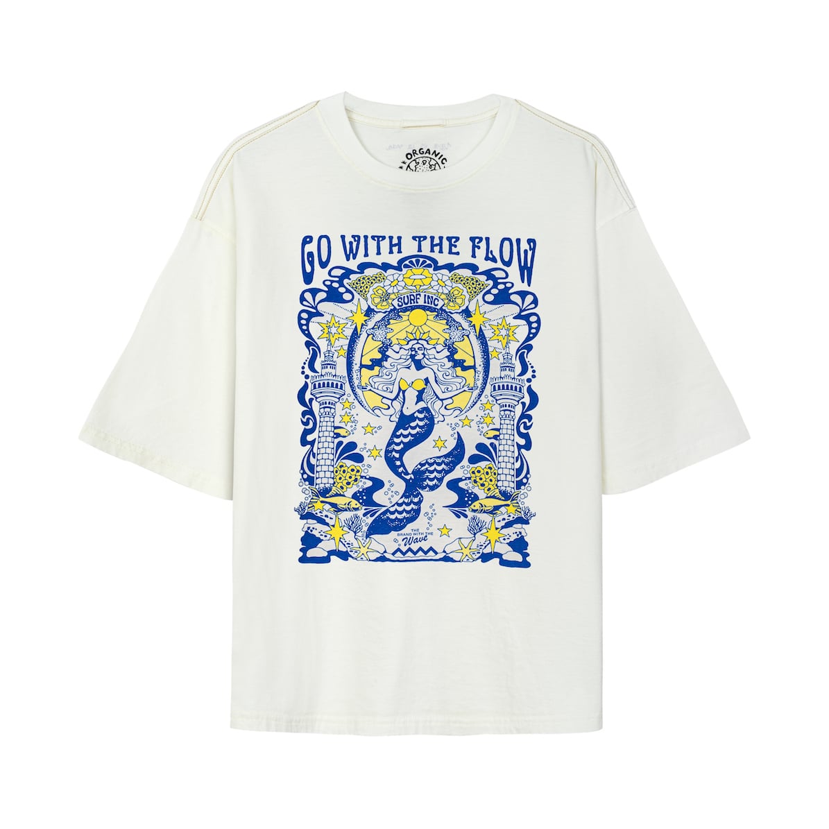 House Of Mermaids Box Tee - Vintage White