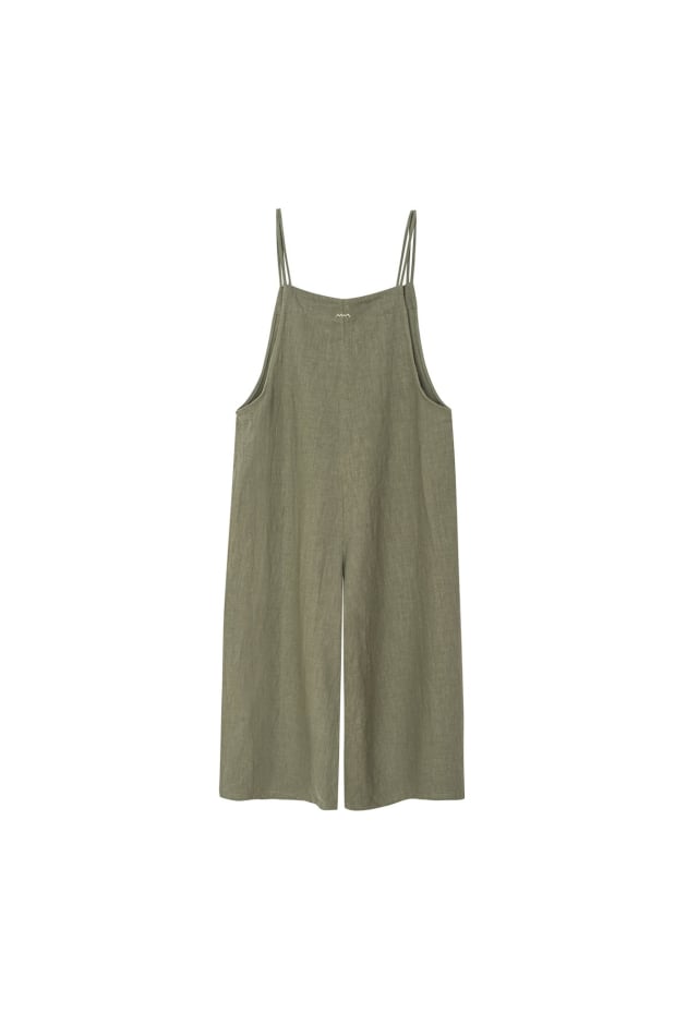 Linen Culotte Suit - Olive Linen Culotte Suit - Olive