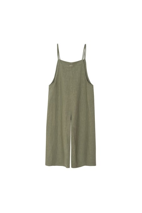 Linen Culotte Suit - Olive Linen Culotte Suit - Olive