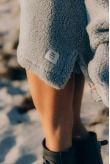 V-hals Sherpa-sweater - Grijs V-hals Sherpa-sweater - Grijs