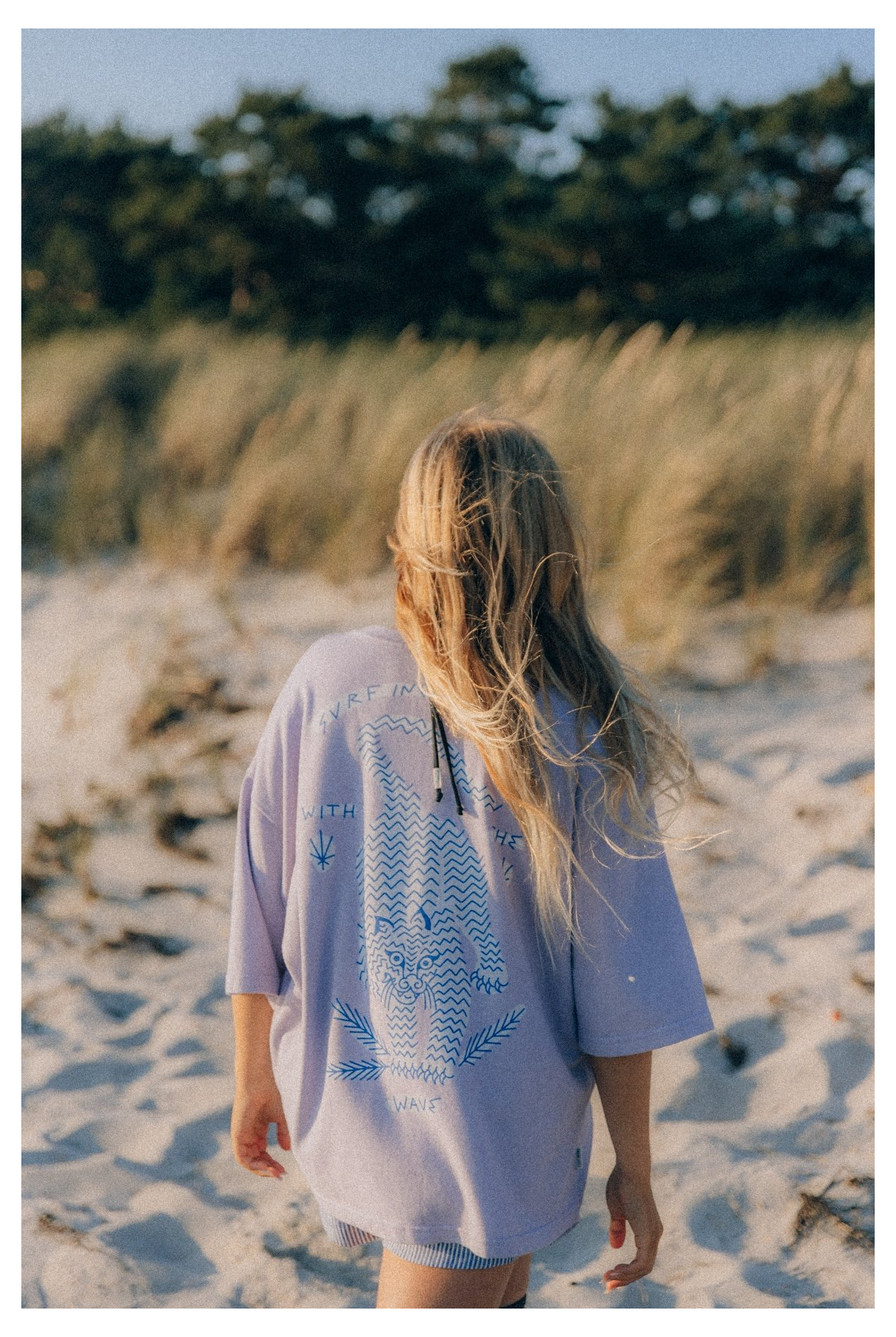 Wave Tiger Tee - Purple Haze Wave Tiger Tee - Purple Haze