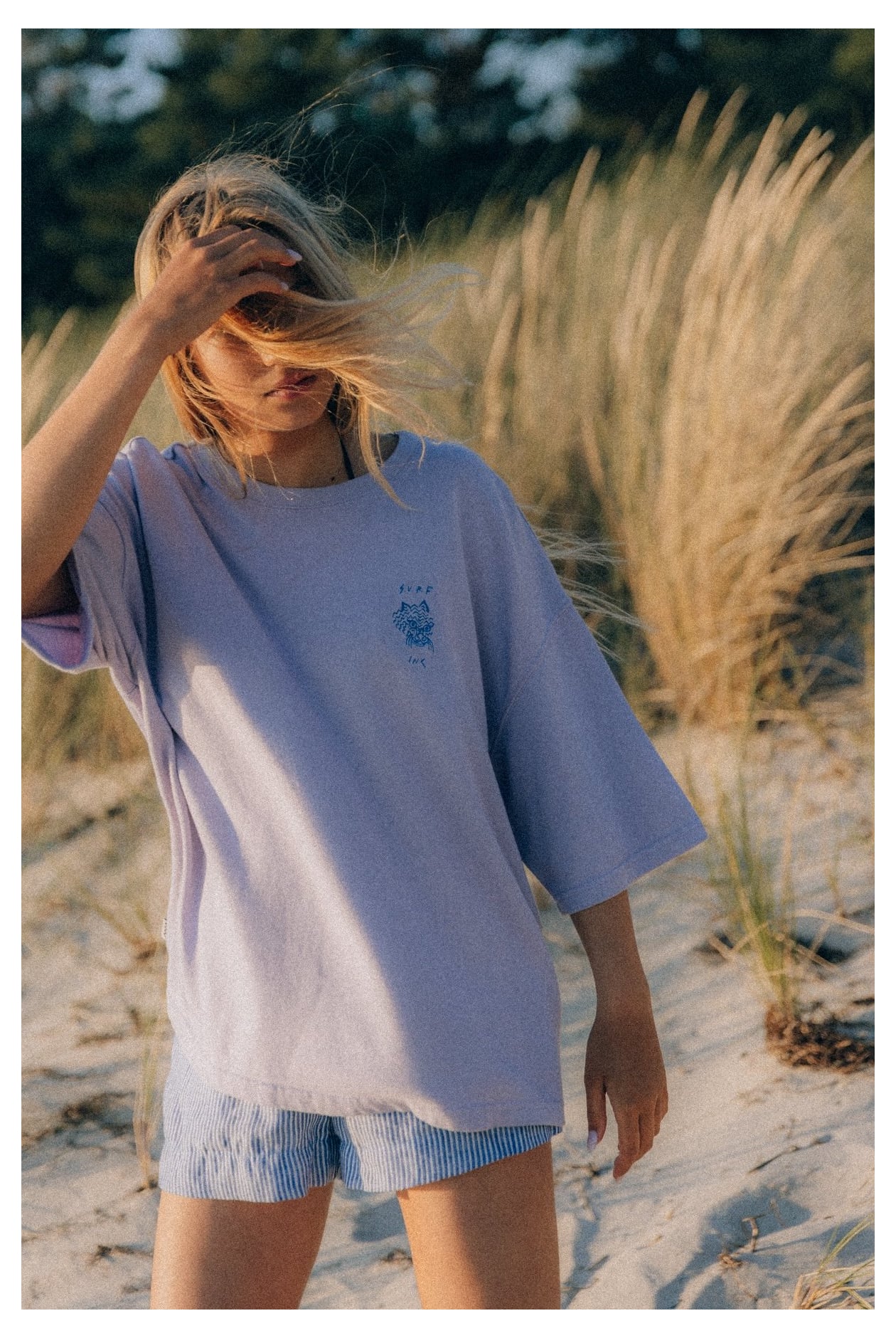 Wave Tiger Tee - Purple Haze Wave Tiger Tee - Purple Haze