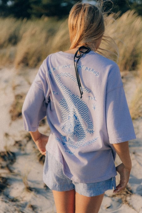 Wave Tiger Tee - Purple Haze Wave Tiger Tee - Purple Haze